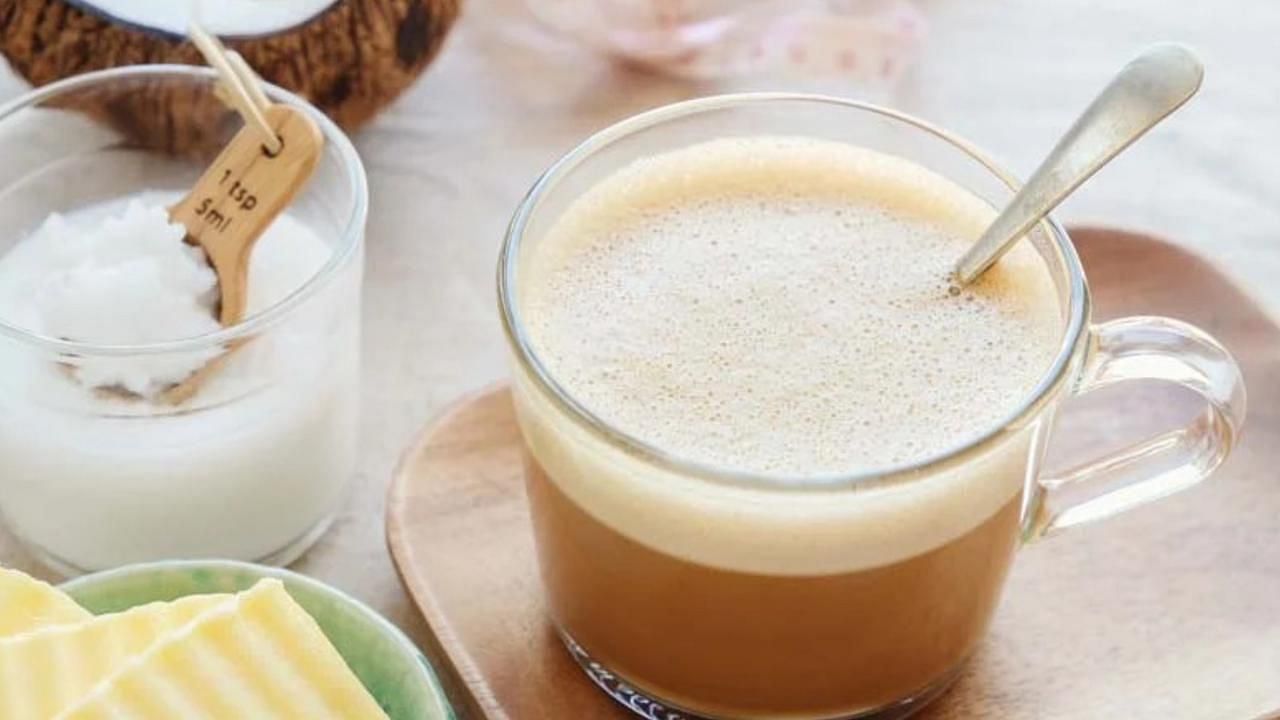 Coconut oil in coffee (Image via Getty Images)